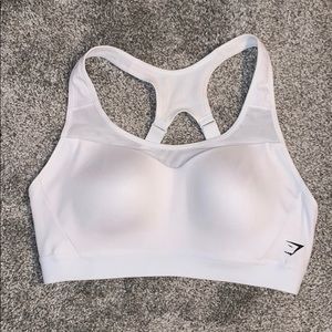 Gymshark White High Support Sports Bra